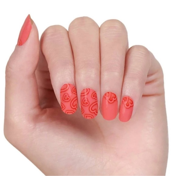 *Retired* Color Street: Heartthrob | Valentine’s Day Coral Pink Heart Love - Picture 10 of 13